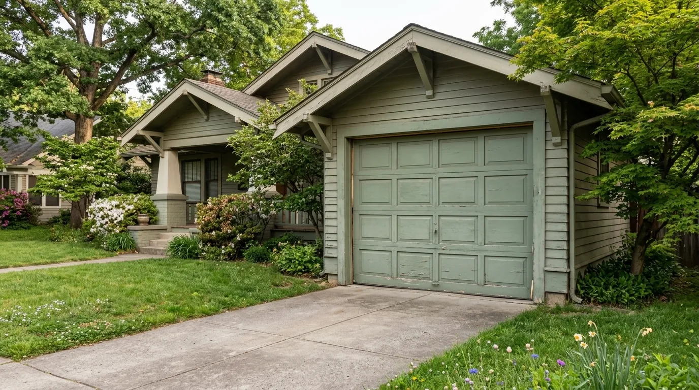Garage Doors on Houses Built Before Insulation Codes Existed in Oak Park